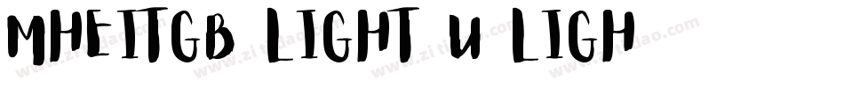 mheitgb-light-u ligh字体转换